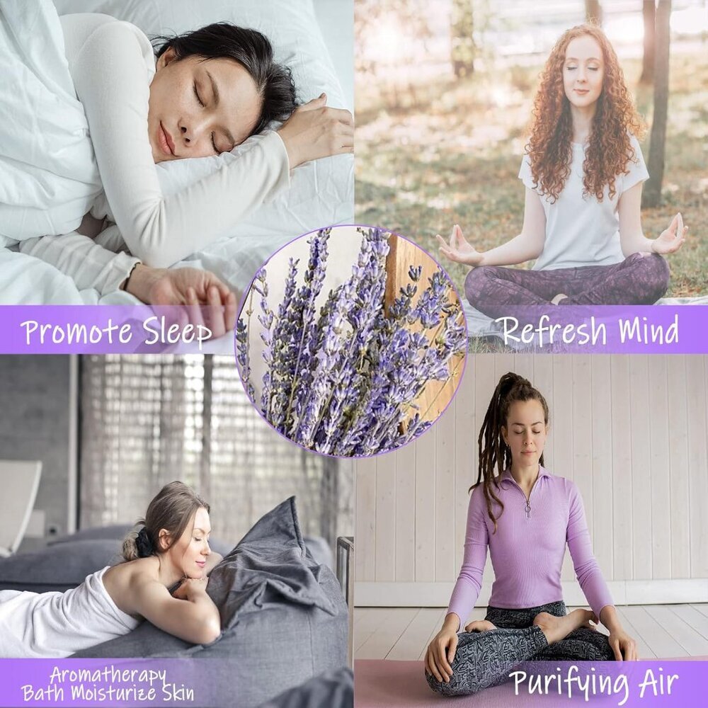 Dried Lavender Bundles, Natural Dried Lavender Flowers 280-300 Stems 16“ for Hom - Picture 6 of 9